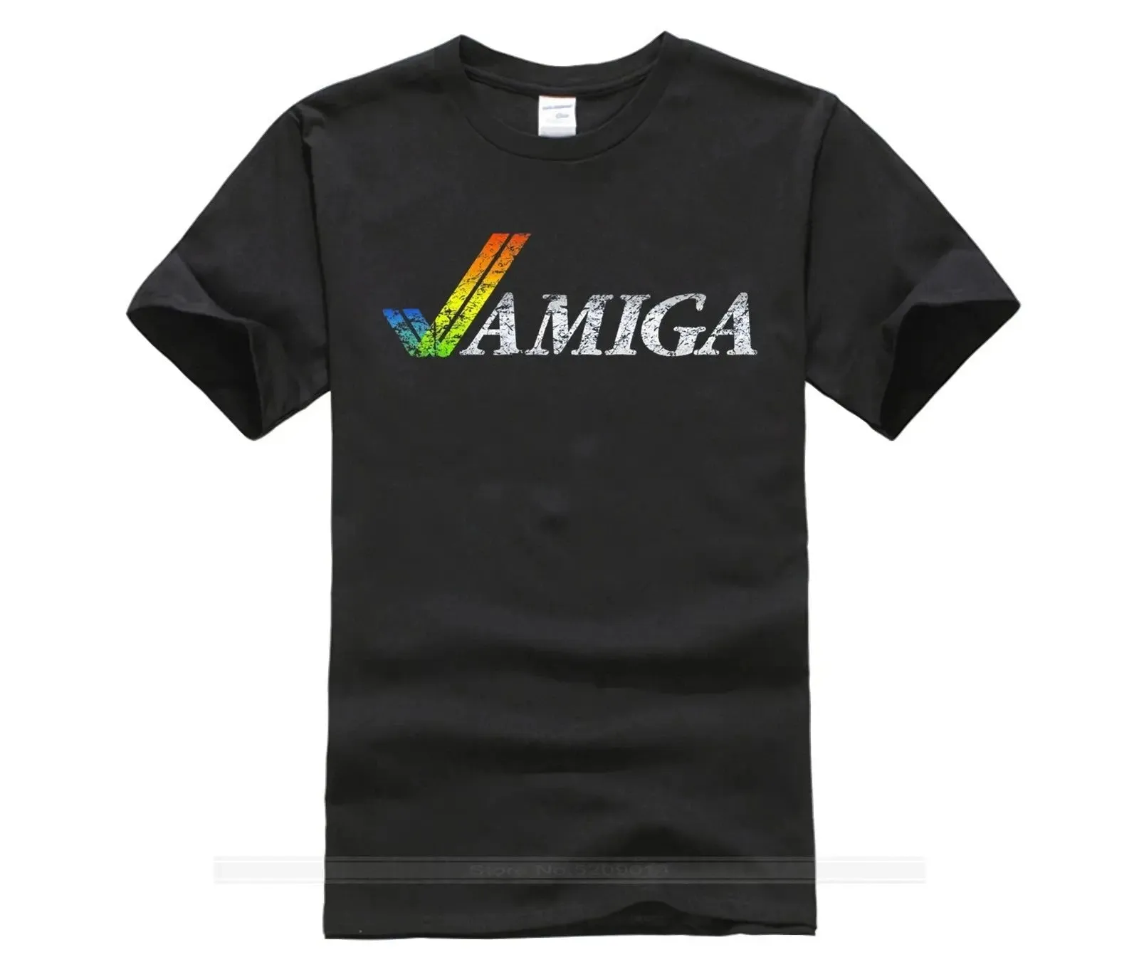 Amiga T Shirt Cotton Tshirt Men Summer Fashion T-Shirt Euro Size