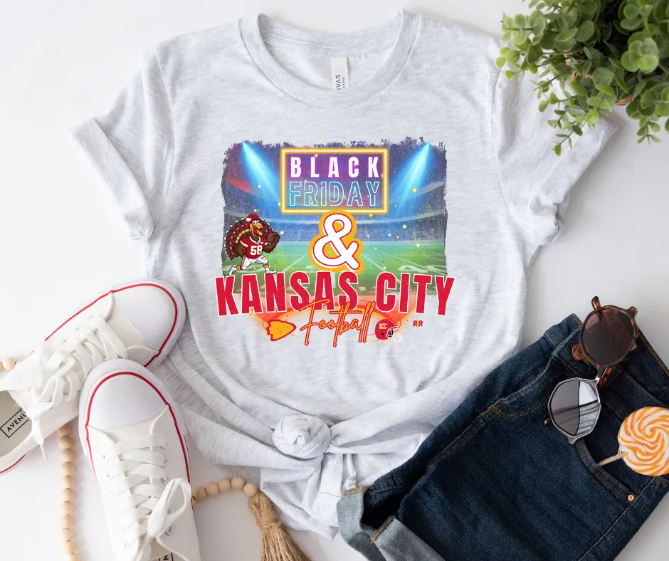 Black Friday & Kansas City Football Field Ash Tee