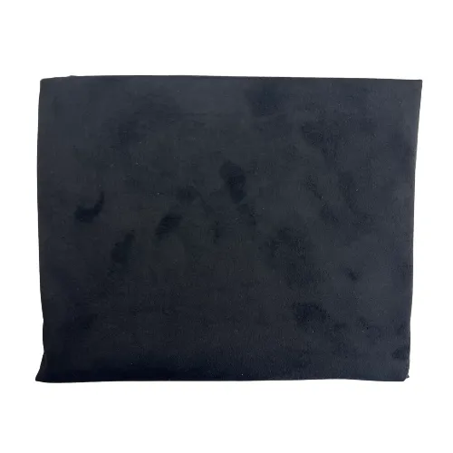 Black Stretch Faux Suede Knit Fabric