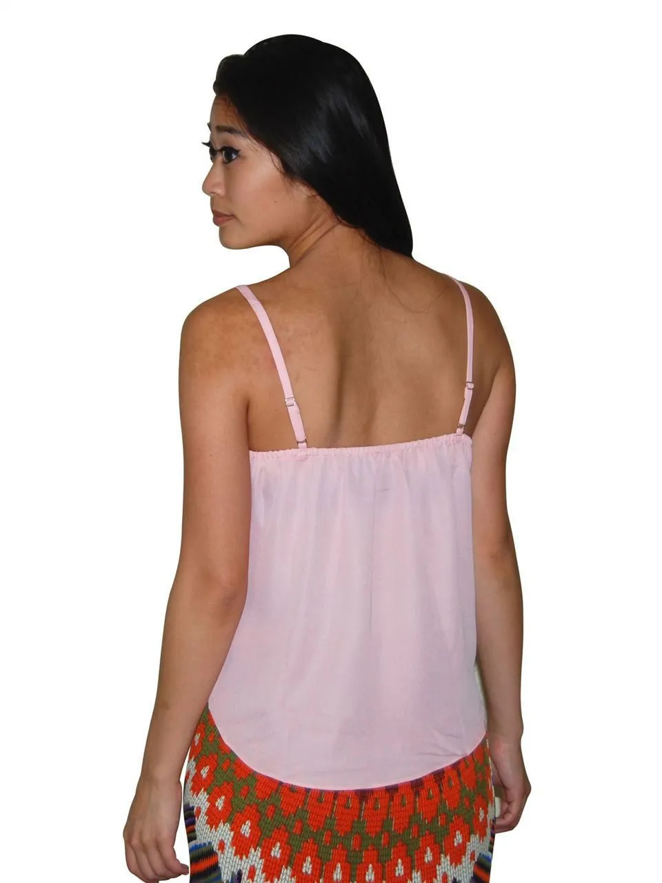 Blouses Sleeveless Top Wrap Pink