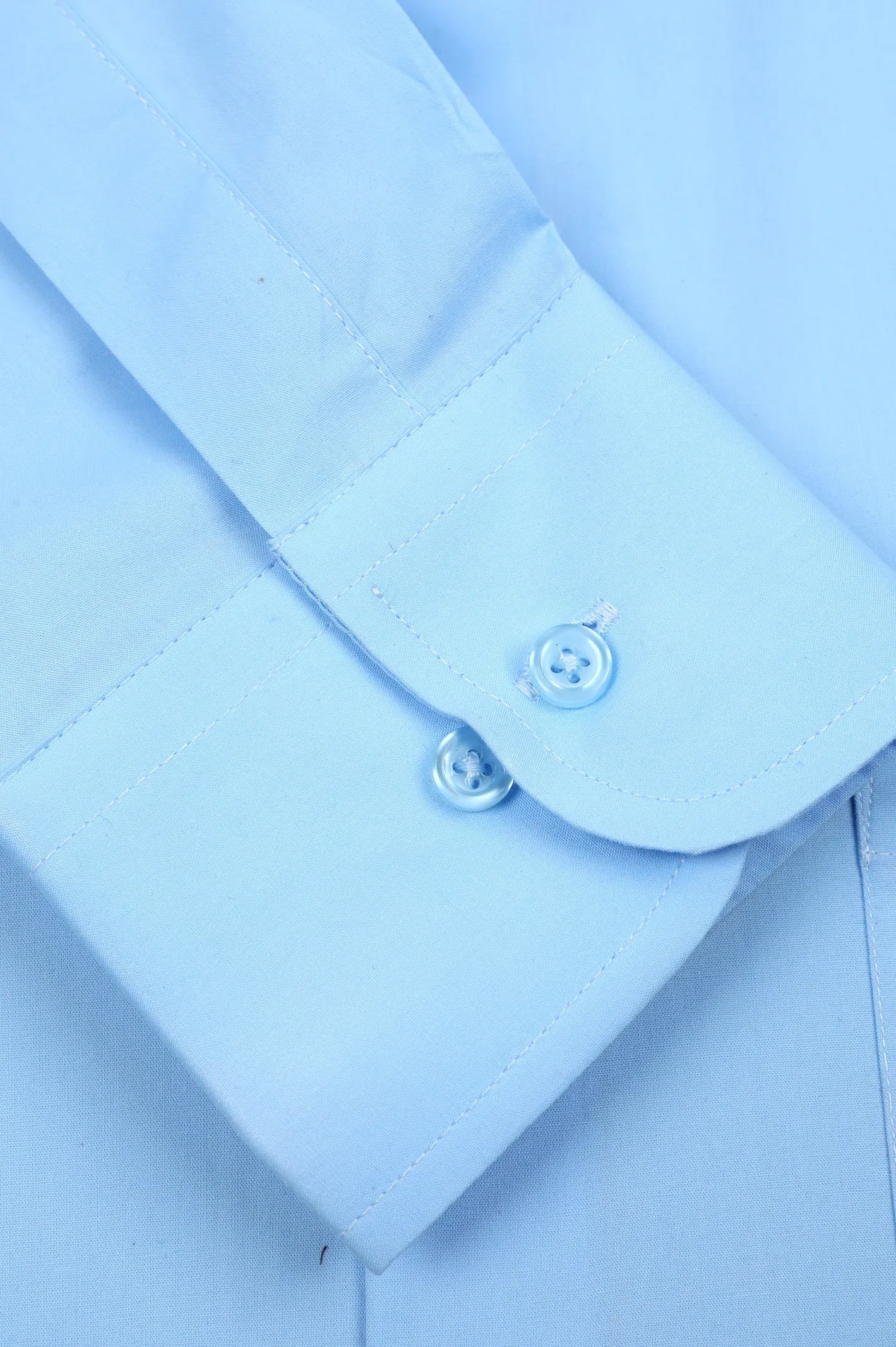 Blue Plain Formal Men Shirt