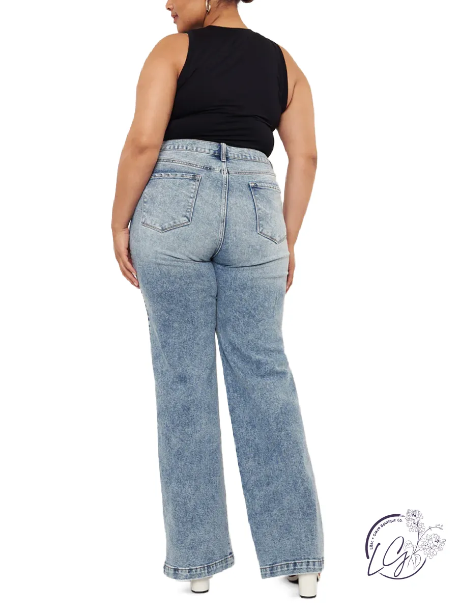 Curvy Cezanne Ultra High Rise Flares By KanCan