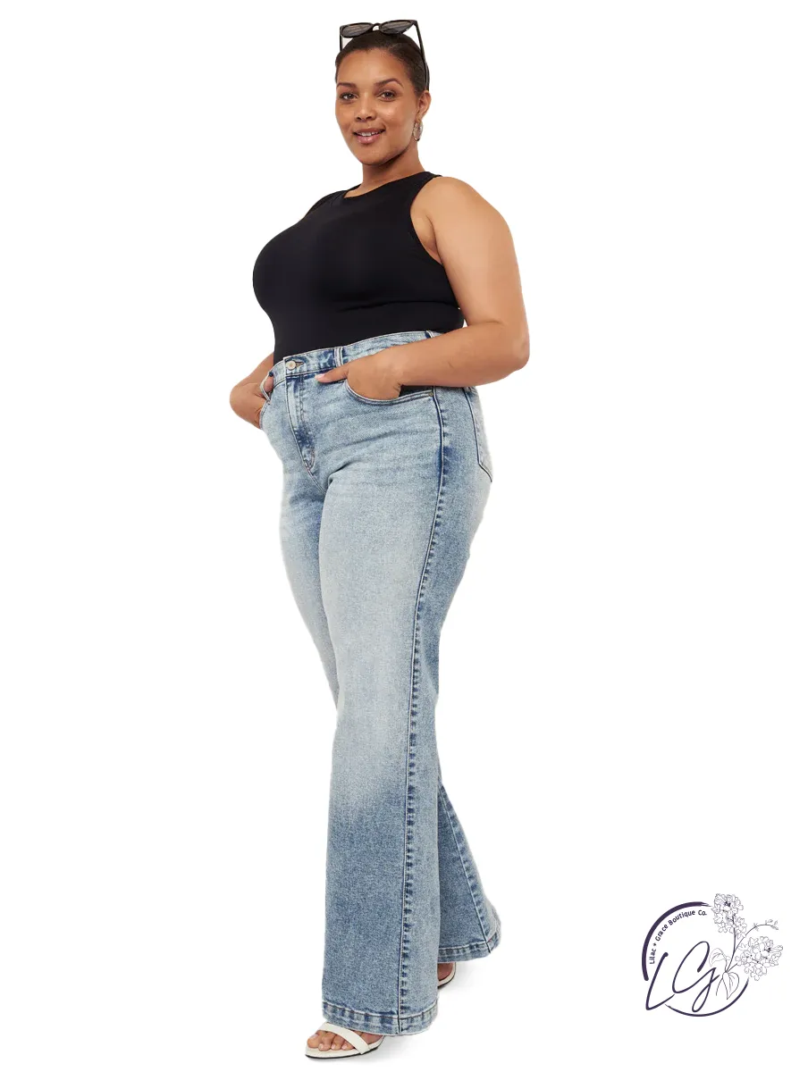 Curvy Cezanne Ultra High Rise Flares By KanCan