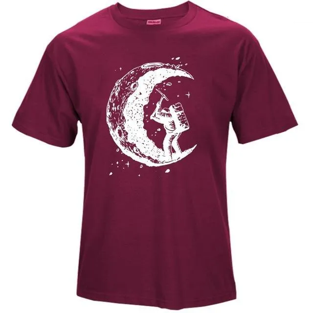 Digging the Moon Printed Tees