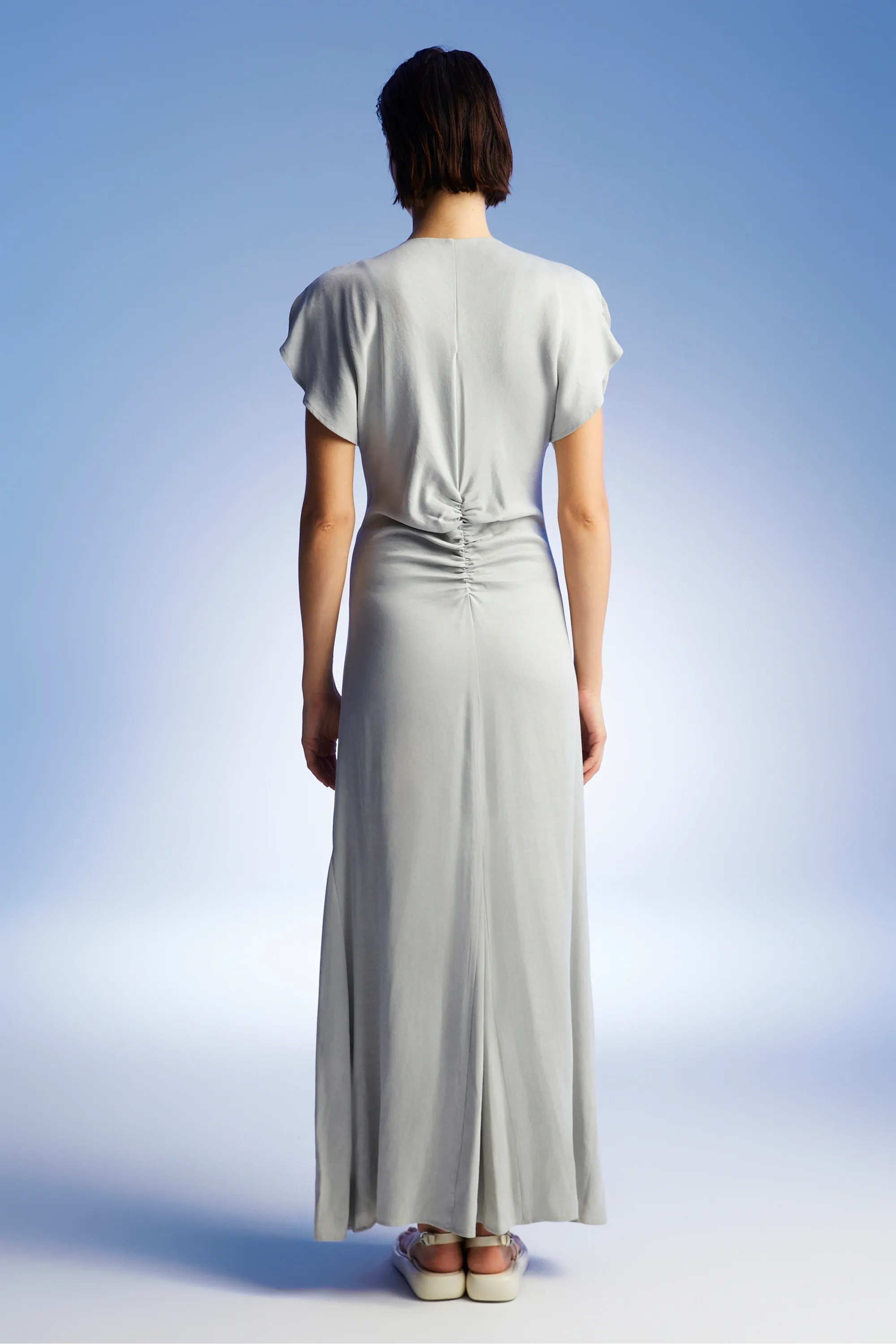 Draped V-Neck Dress (Final Sale)