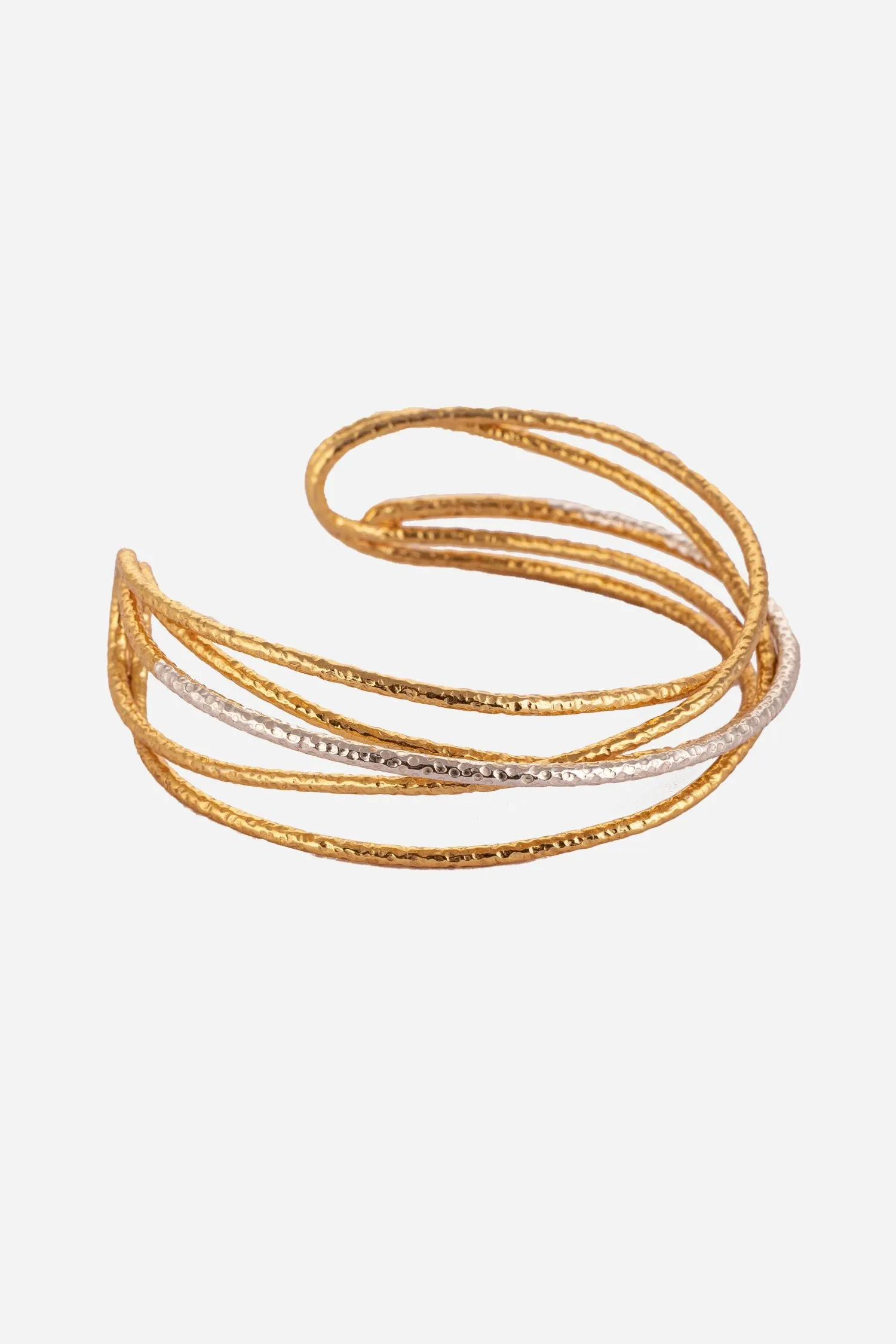 Dual Plated Tangled Bracelet