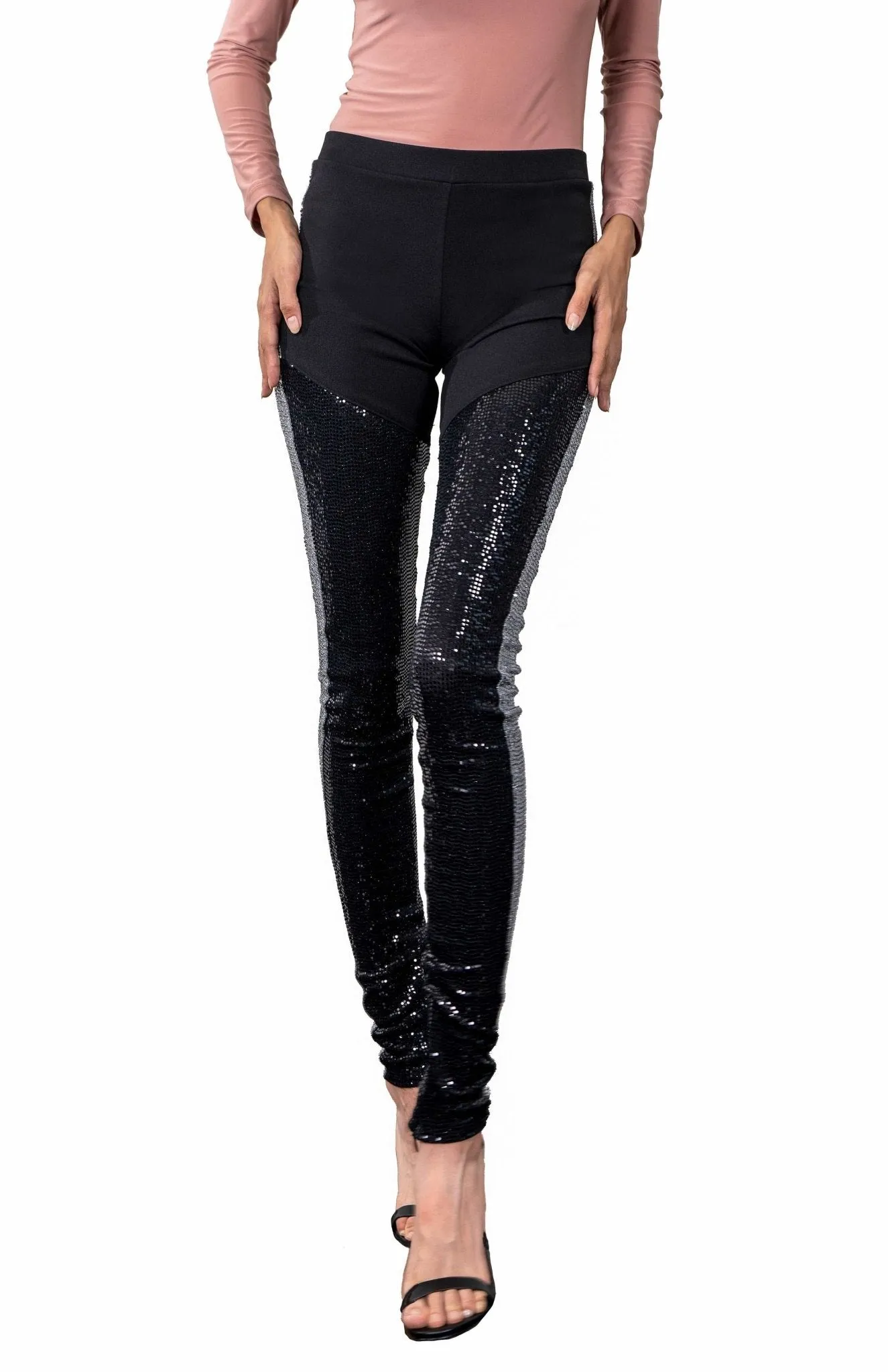 Eugenia | Longer Legs: Slimming Sparkle Leggings