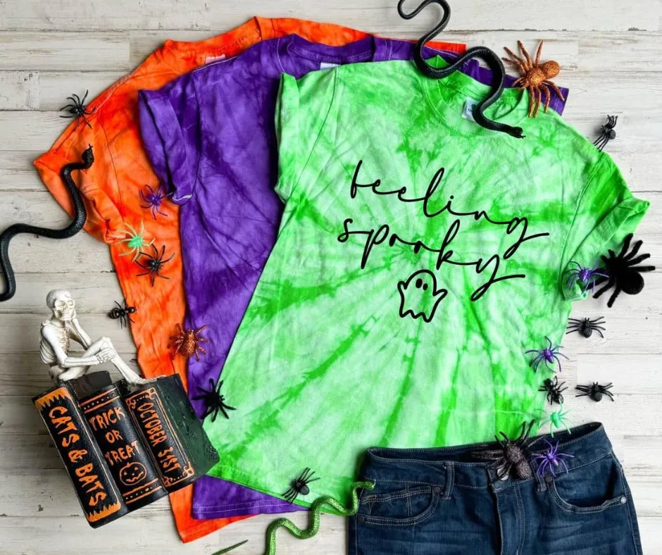 Feeling Spooky Tie Dye Tees