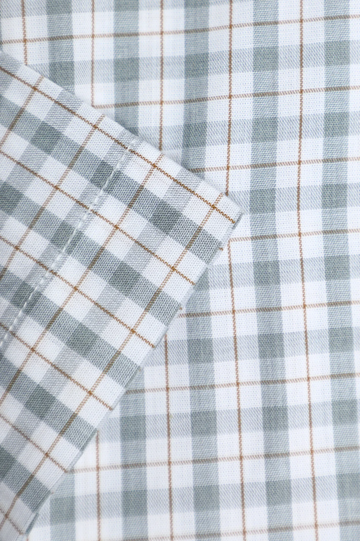 Grey Tattersall Check Formal Shirt (Half Sleeve)