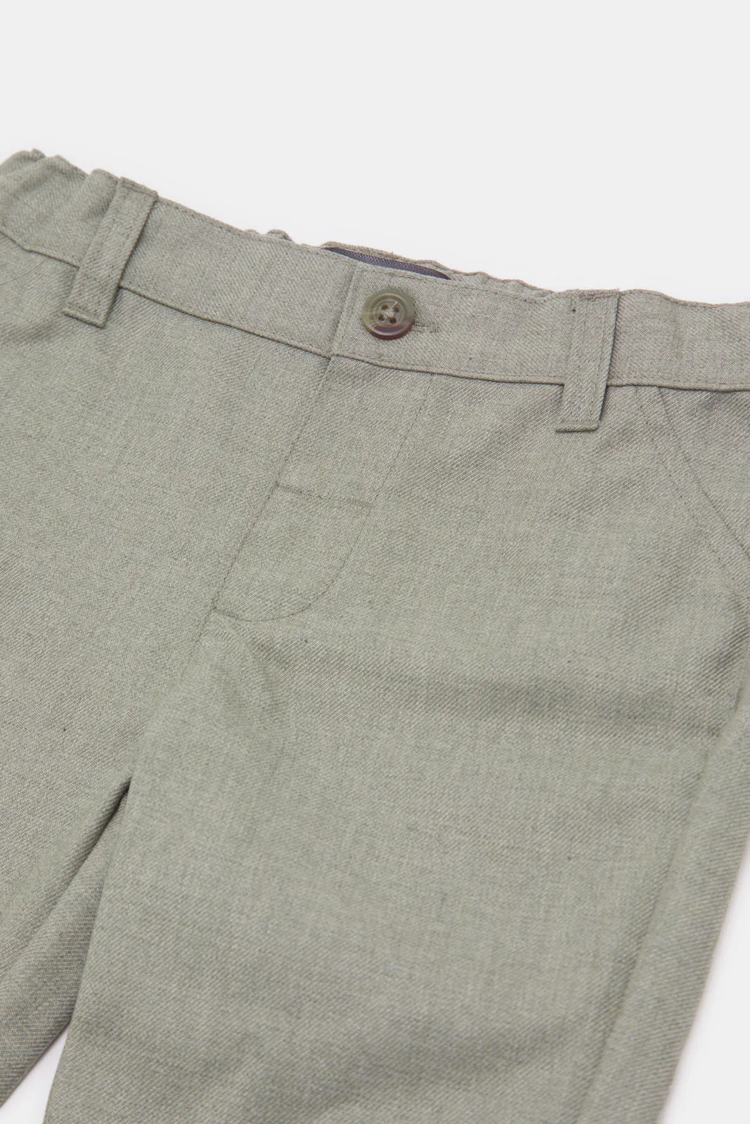 Infant Boys Green Formal Trousers