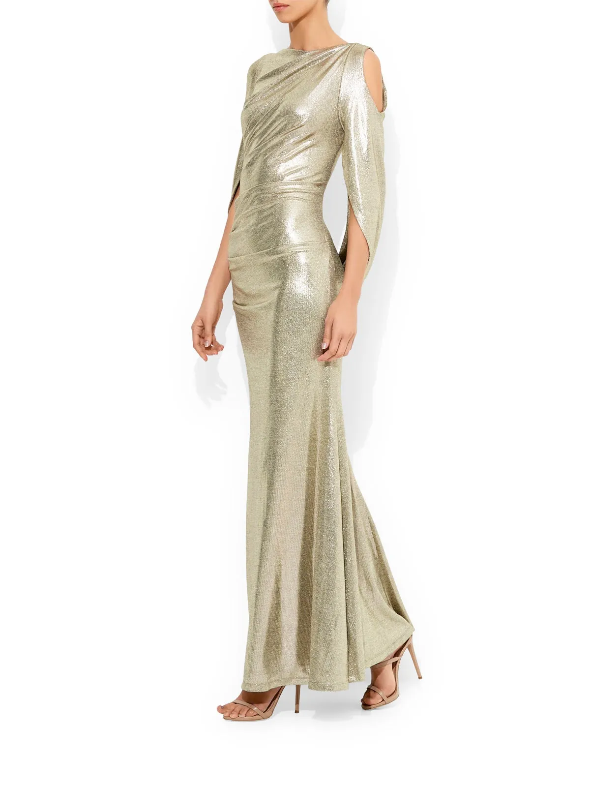 Lana Gold Metallic Gown