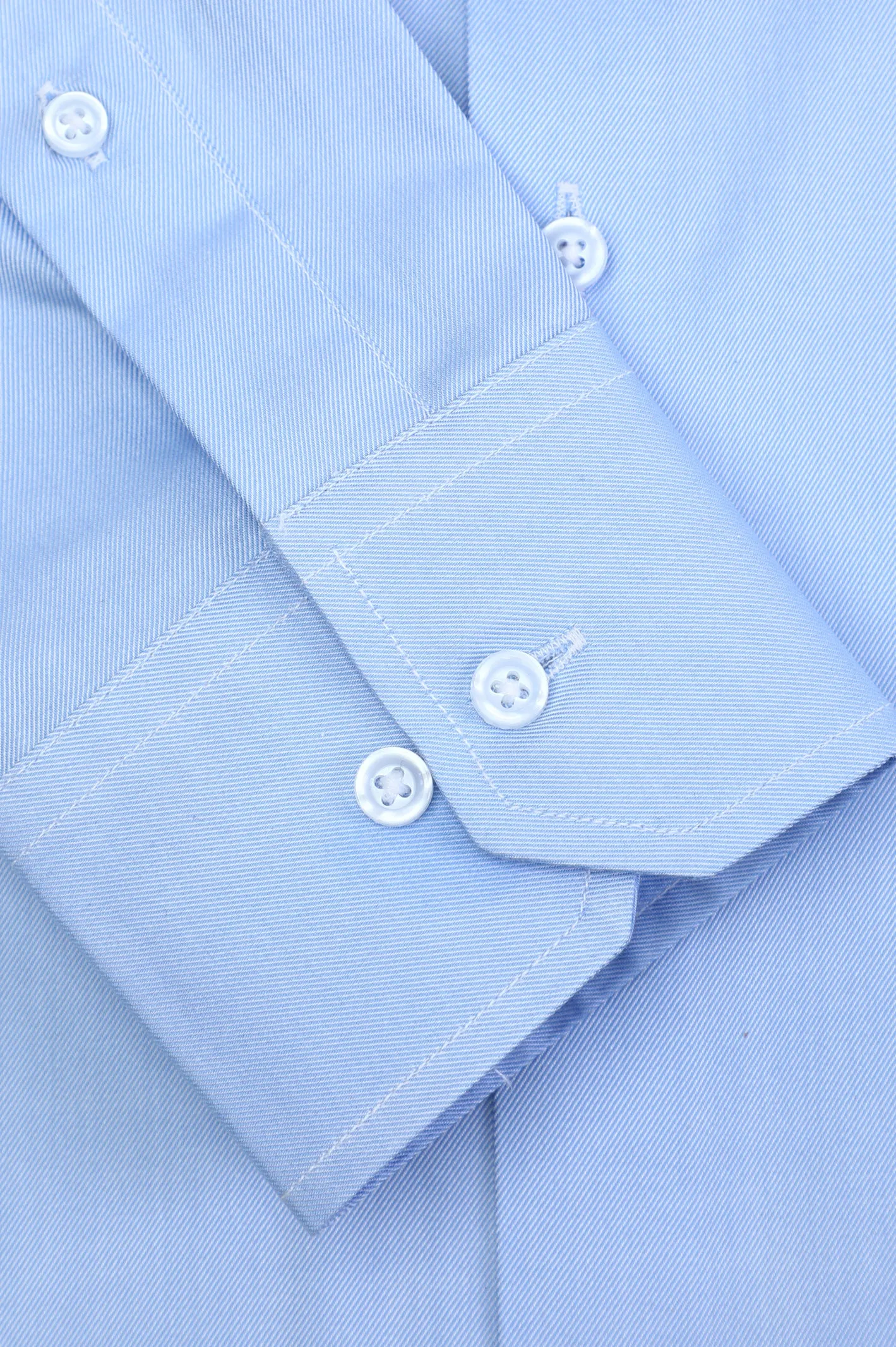 Light Blue Twill Textured Formal Shirt