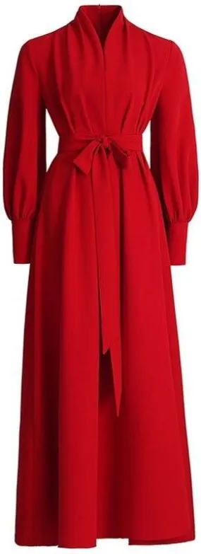 Long Red Robe-Dress