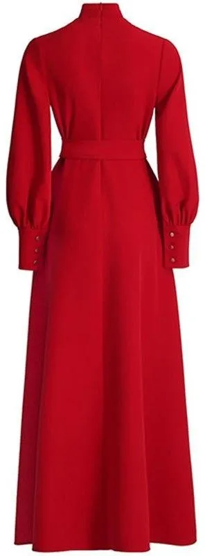 Long Red Robe-Dress