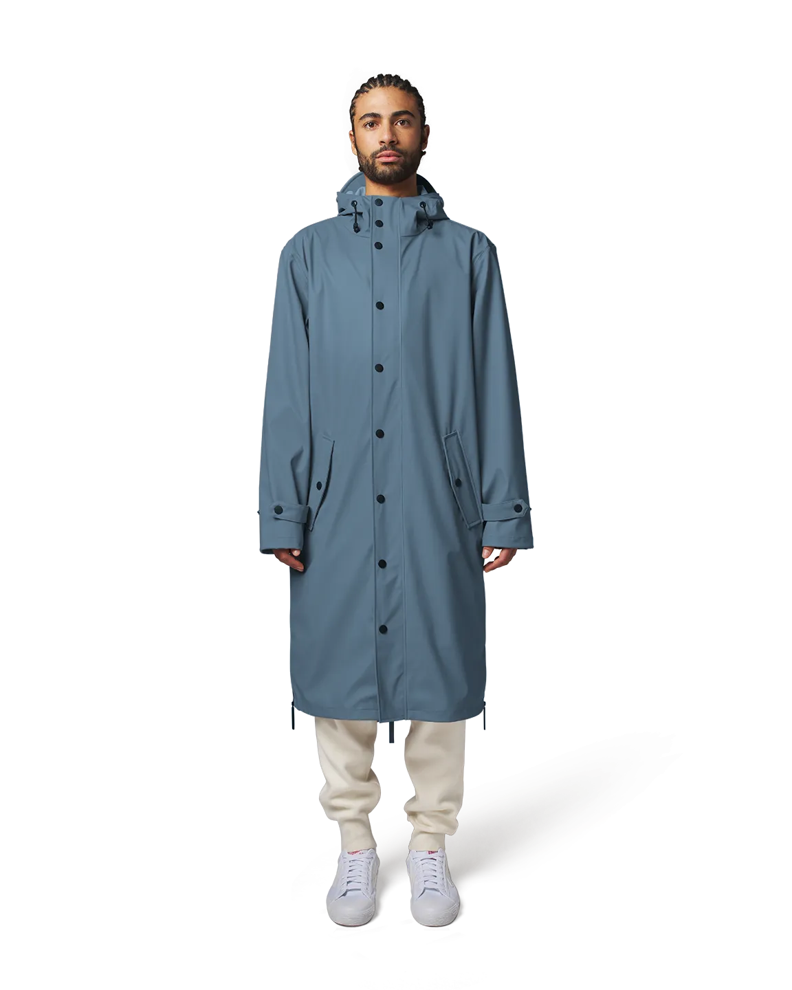 Maium Raincoat or Poncho Blue Grey