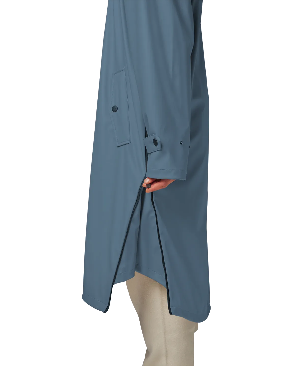 Maium Raincoat or Poncho Blue Grey