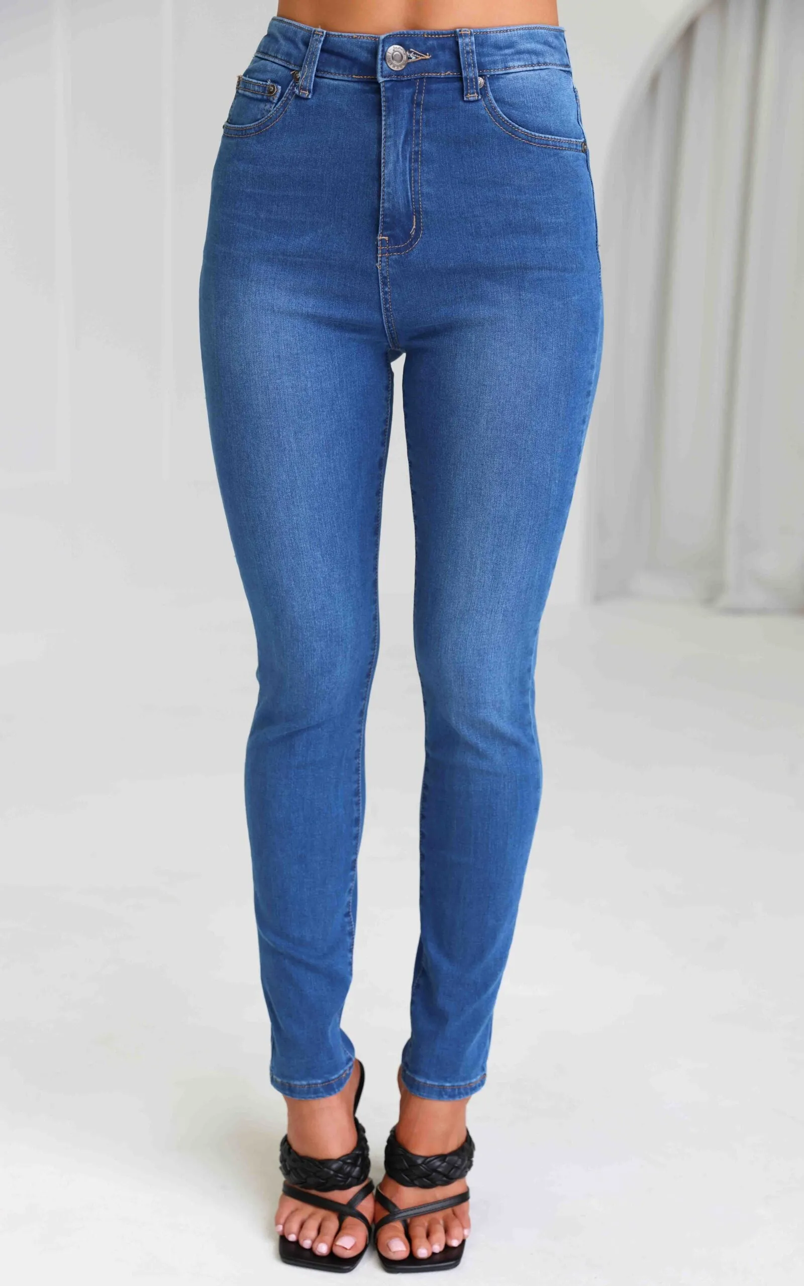 Margaret Skinny Leg Jeans - Mid Blue