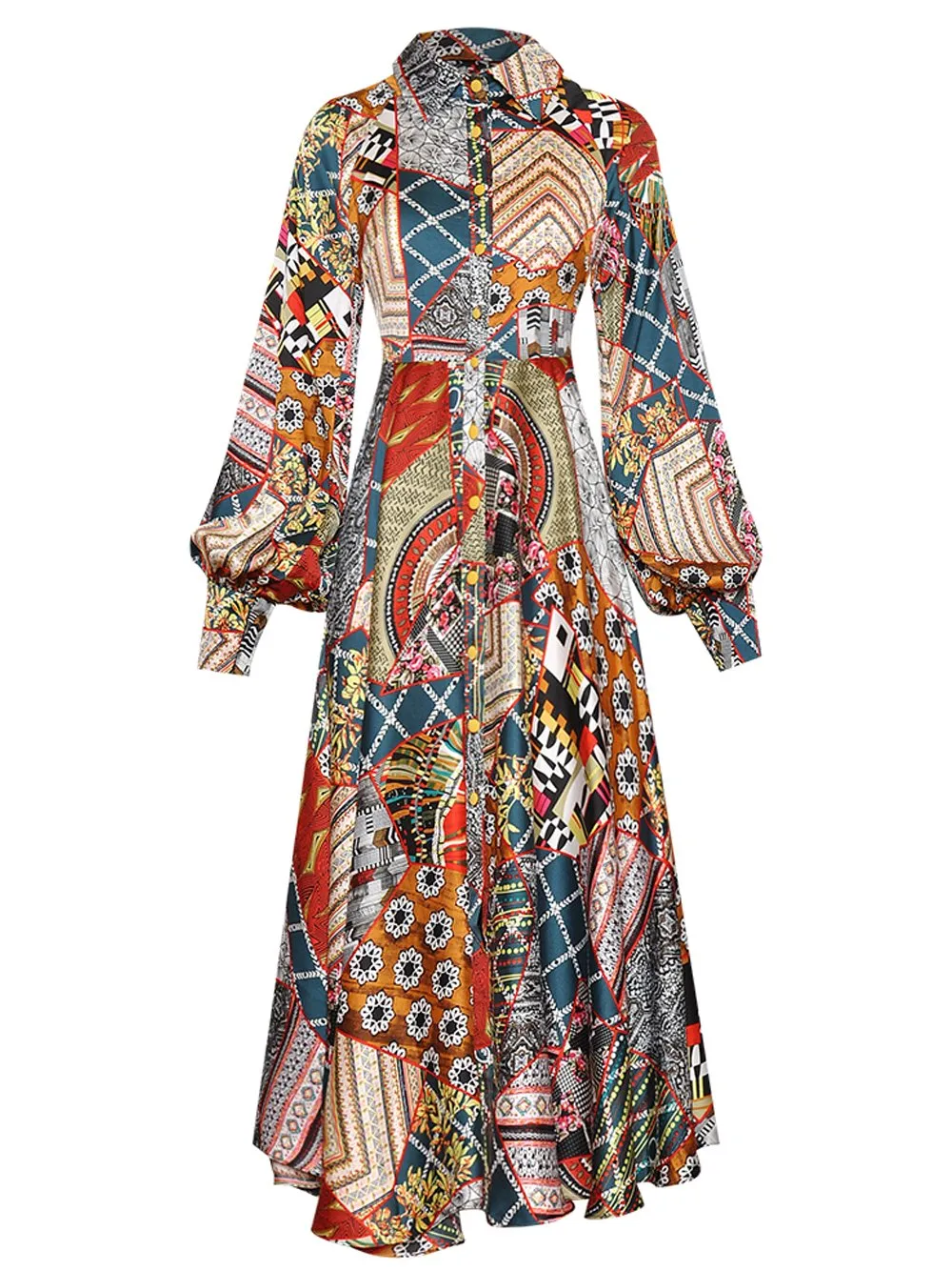 MOANI Printed Maxi Dress