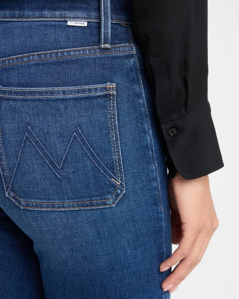 MOTHER DENIM LIL PATCH POCKET RAMBLER ZIP SNEAK