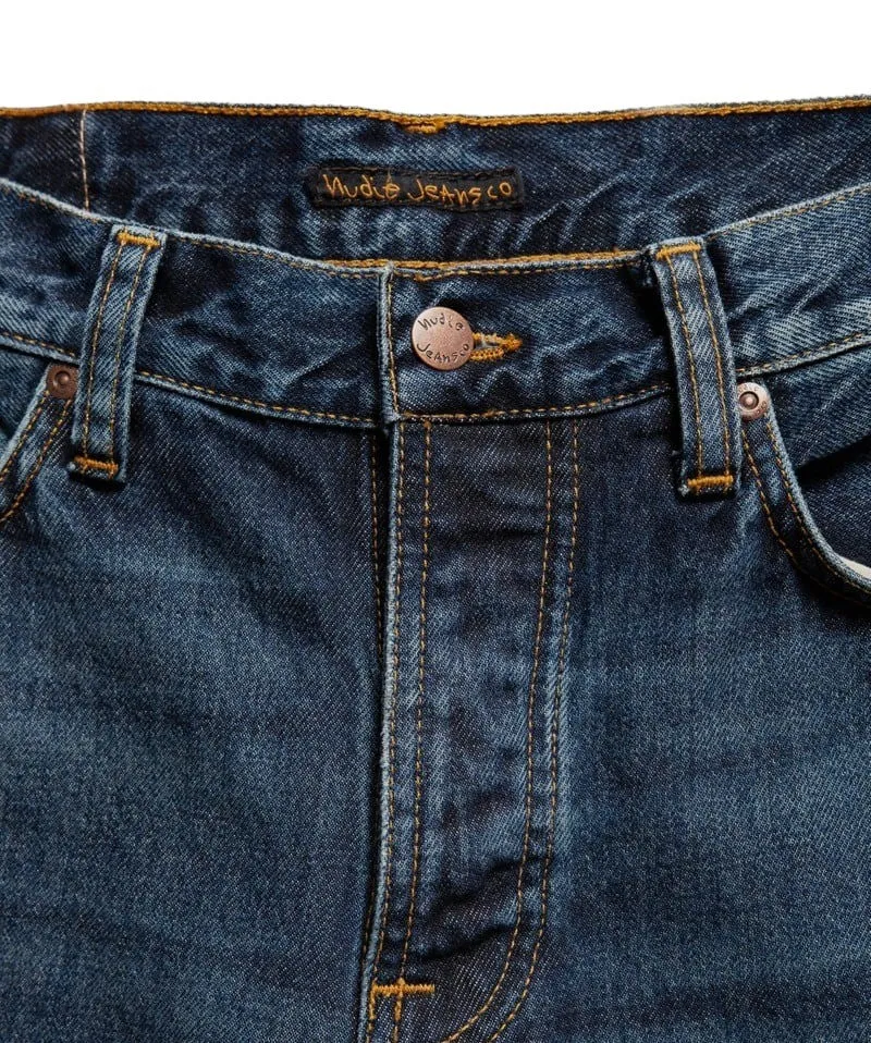 Nudie Jeans Steady Eddie II Jeans: BLUE SOIL (Washed Blue)