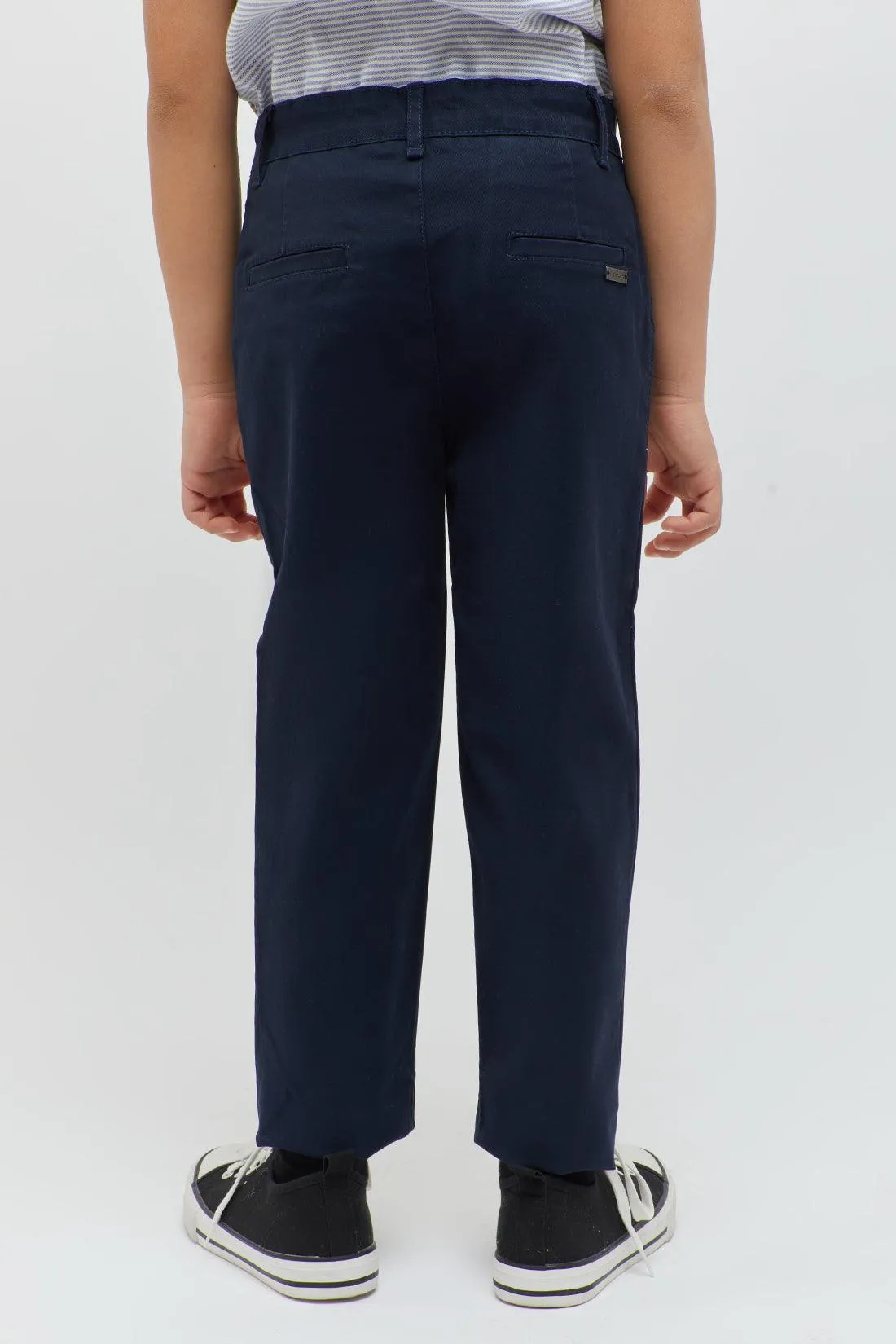 One Friday Classic Navy Blue Trouser