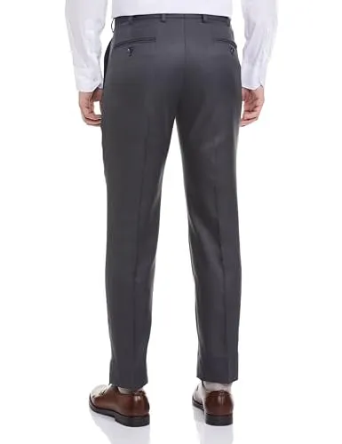 Park Avenue Men's Regular Pants (PMTX07516-G6_Dark Grey