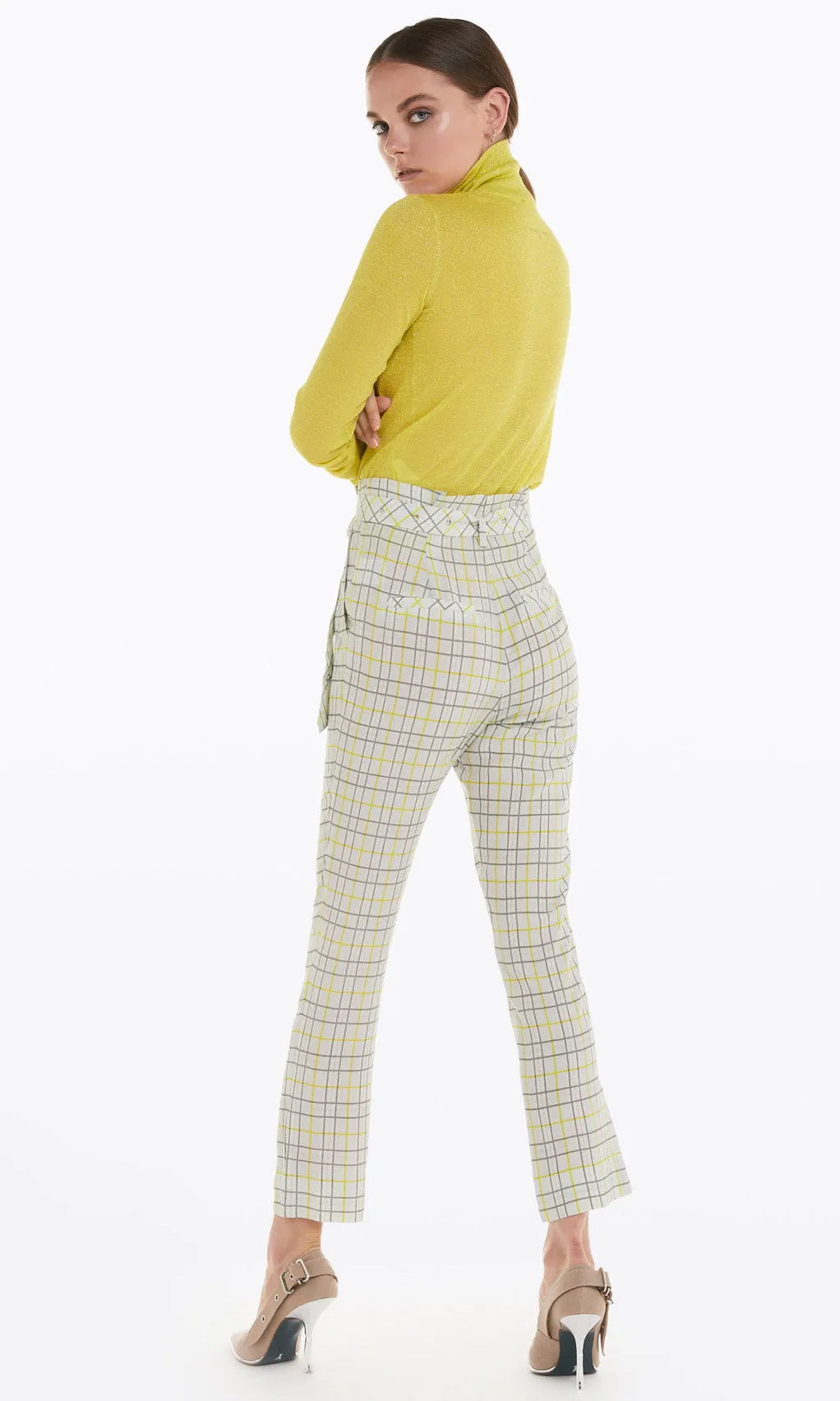 Patrizia Pepe Chequered Print Trousers