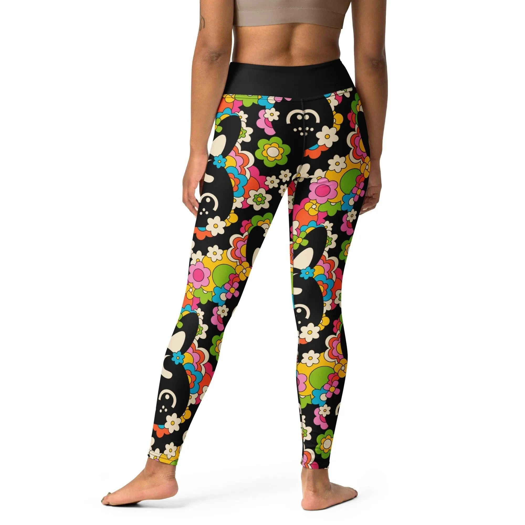 POPBUNNY black -2- Yoga Leggings