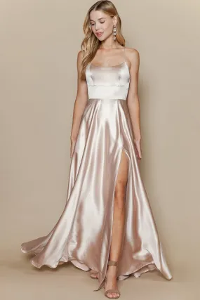 Prom,Bridesmaid Dress,Bridal,Gowns,Homecoming Champagne