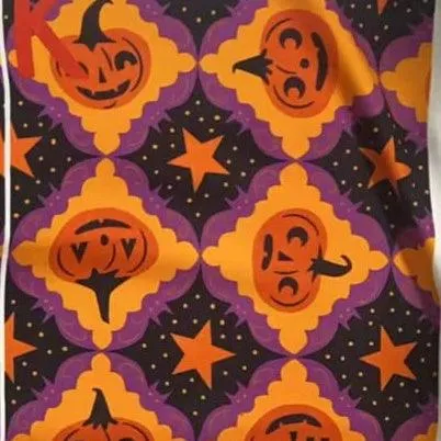 Purple Bat Frame Vintage Pumpkins Leggings