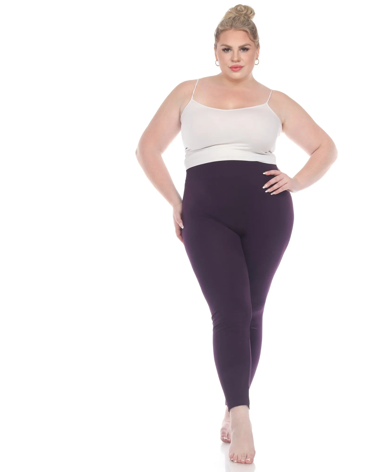 Super-Stretch Solid Leggings | Purple