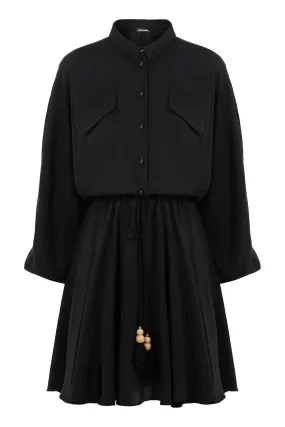 Tasseled Shirt Dress (Final Sale)