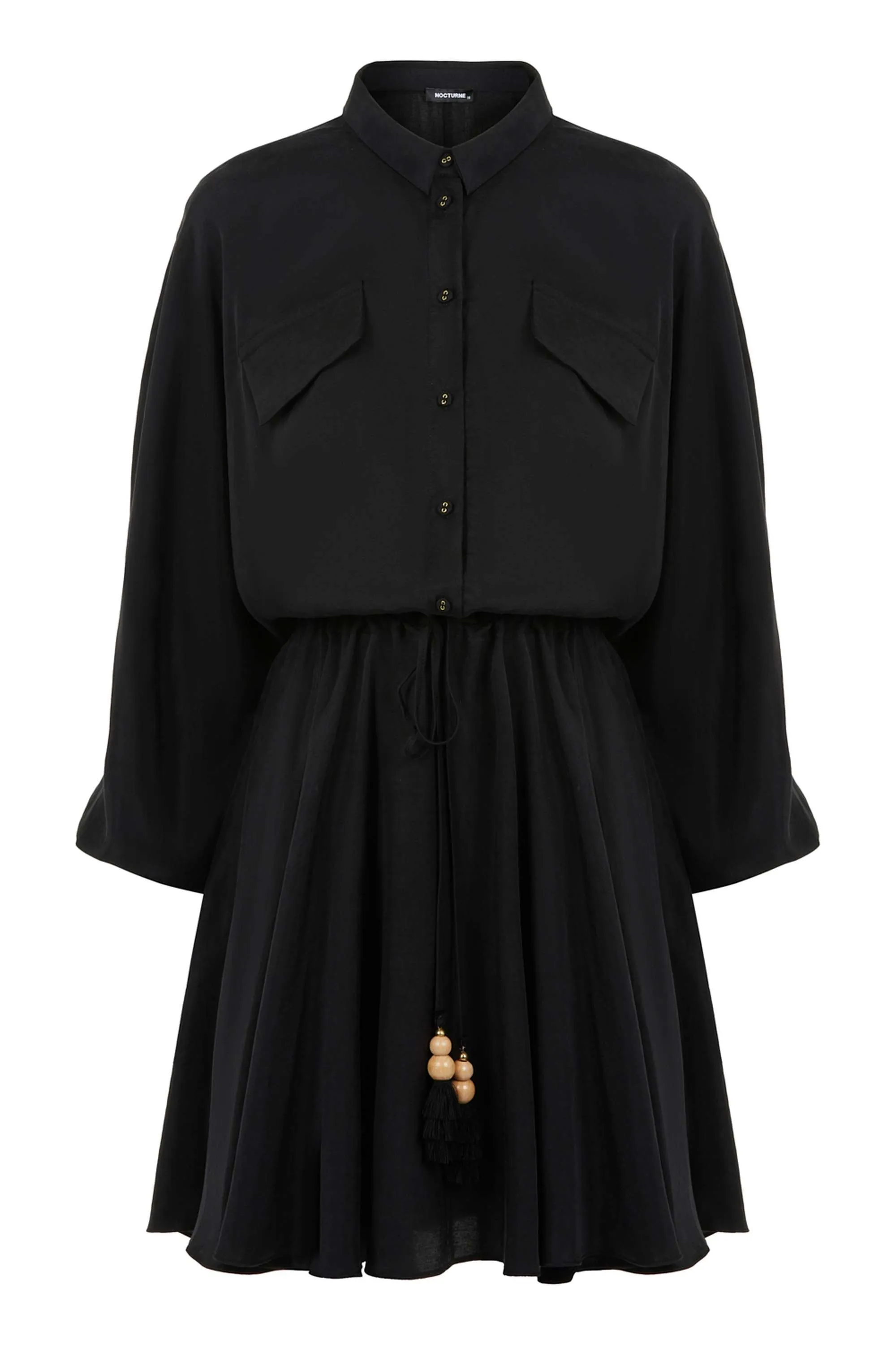 Tasseled Shirt Dress (Final Sale)