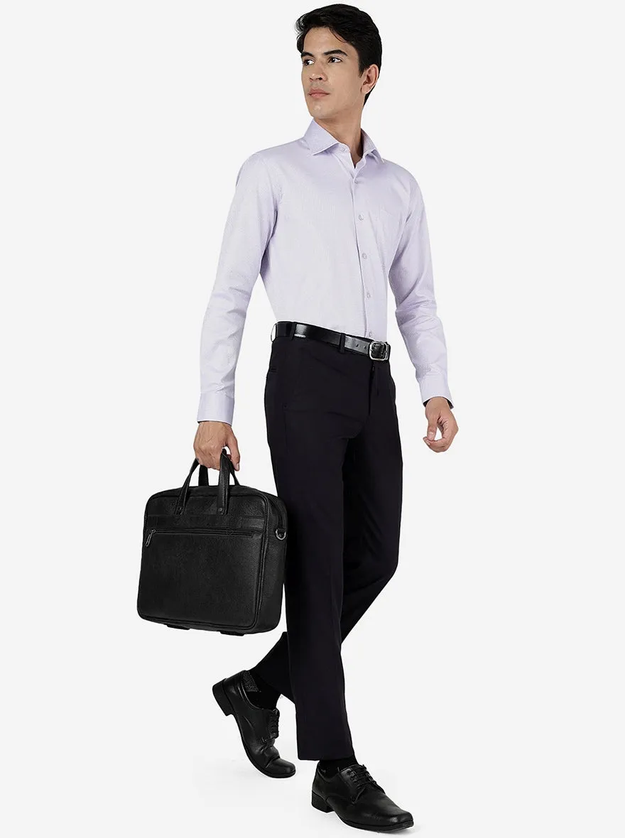 Wine Solid Slim Fit Formal Trouser | Greenfibre