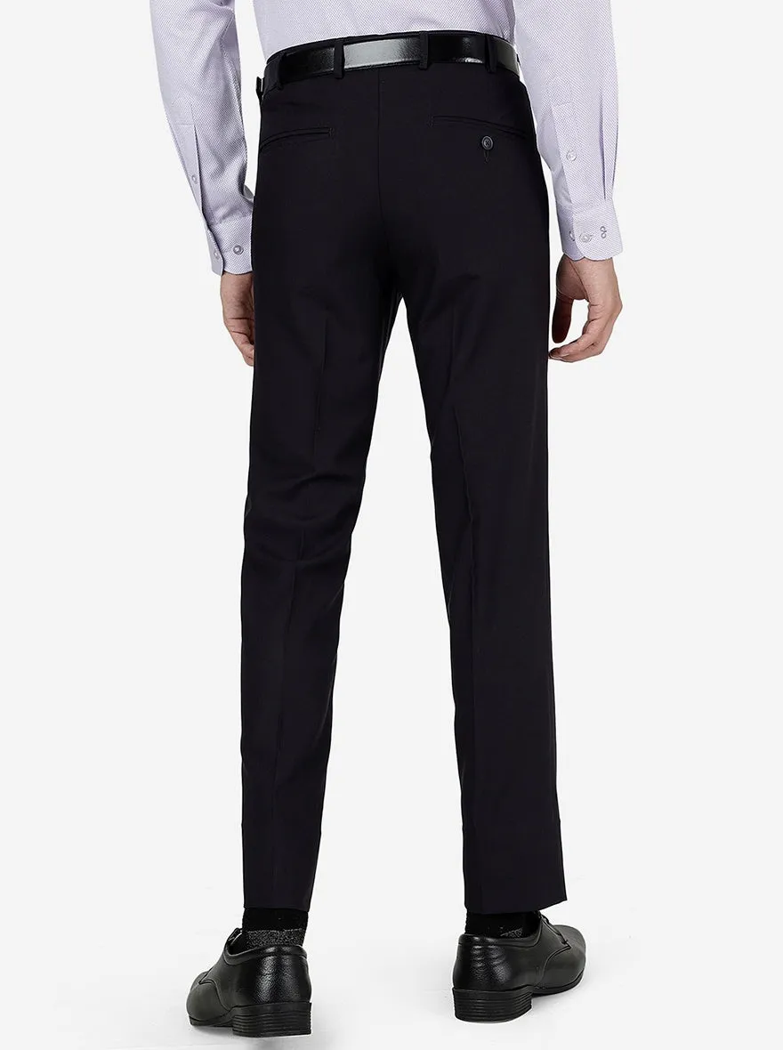 Wine Solid Slim Fit Formal Trouser | Greenfibre