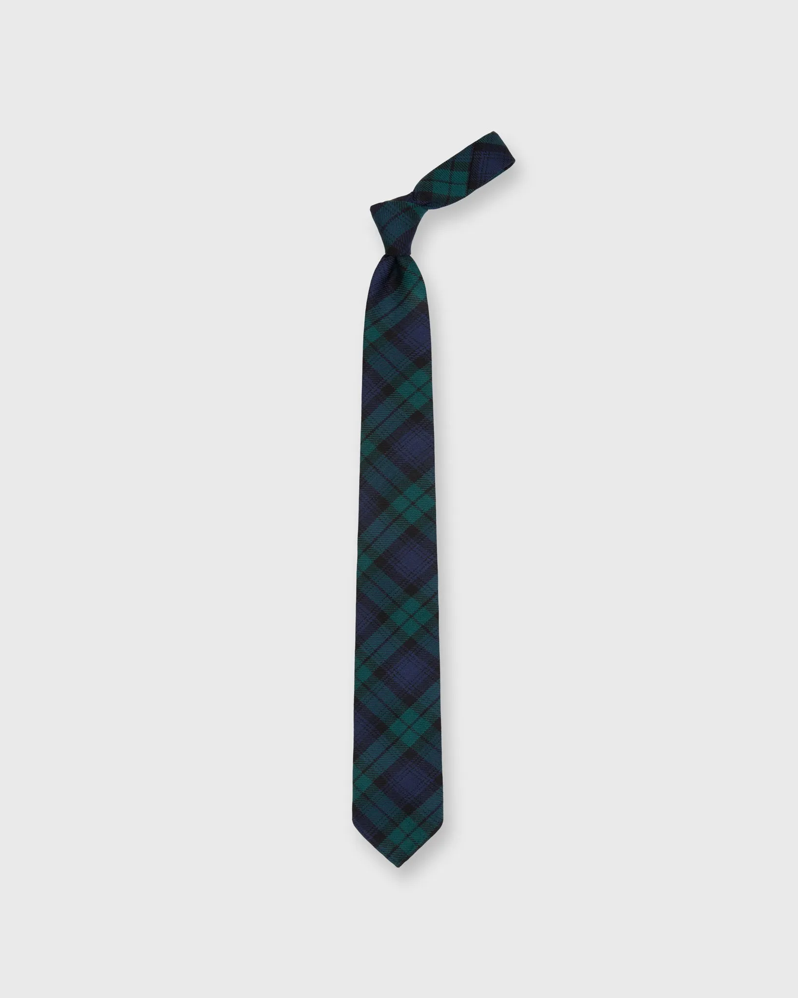 Wool Print Tie in Blackwatch Tartan